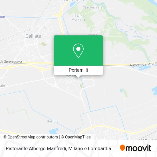 Mappa Ristorante Albergo Manfredi