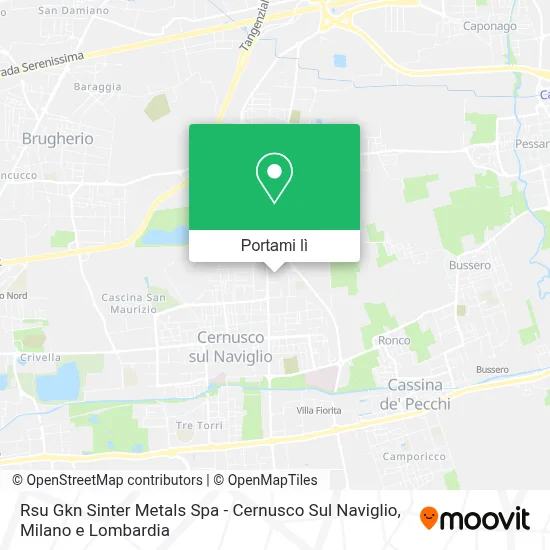 Mappa Rsu Gkn Sinter Metals Spa - Cernusco Sul Naviglio