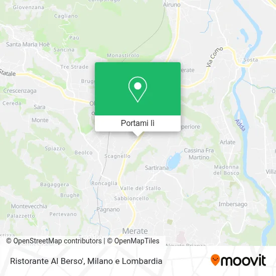 Mappa Ristorante Al Berso'