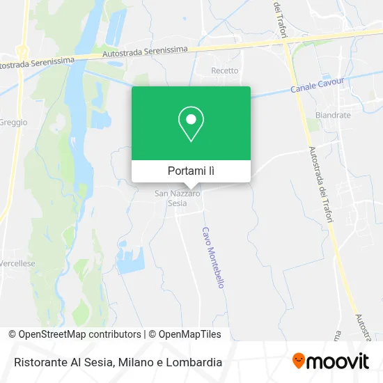 Mappa Ristorante Al Sesia