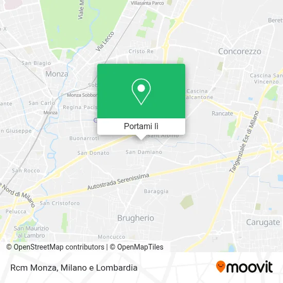 Mappa Rcm Monza