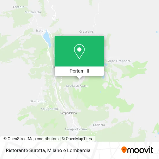 Mappa Ristorante Suretta