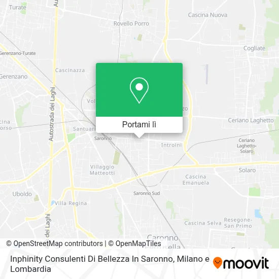 Mappa Inphinity Consulenti Di Bellezza In Saronno