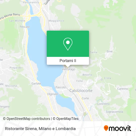 Mappa Ristorante Sirena