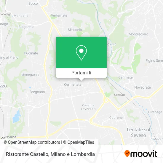 Mappa Ristorante Castello