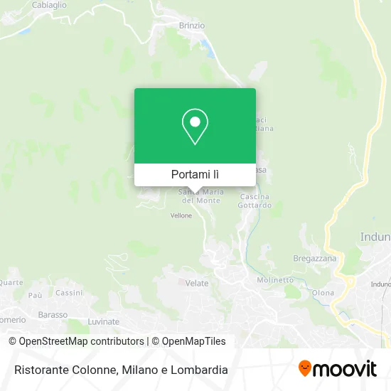 Mappa Ristorante Colonne