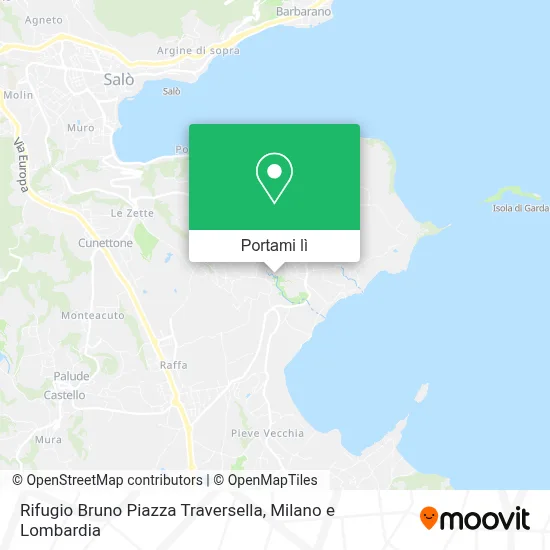 Mappa Rifugio Bruno Piazza Traversella