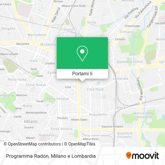 Mappa Programma Radon