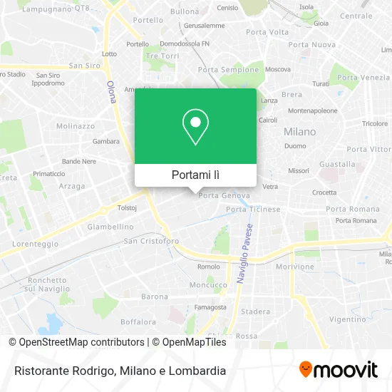 Mappa Ristorante Rodrigo