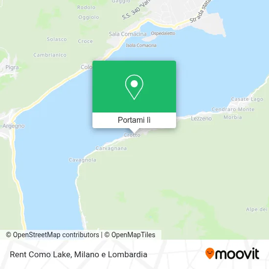 Mappa Rent Como Lake