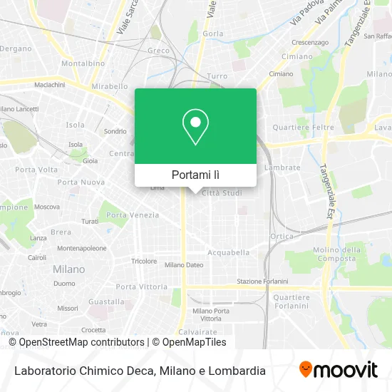 Mappa Laboratorio Chimico Deca