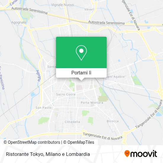Mappa Ristorante Tokyo