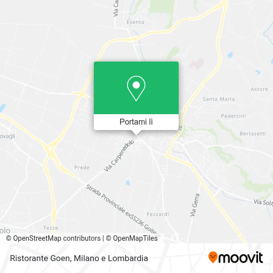 Mappa Ristorante Goen