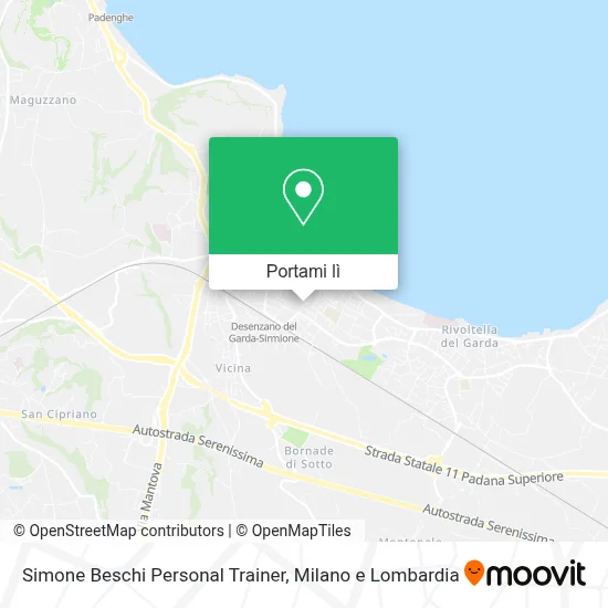 Mappa Simone Beschi Personal Trainer