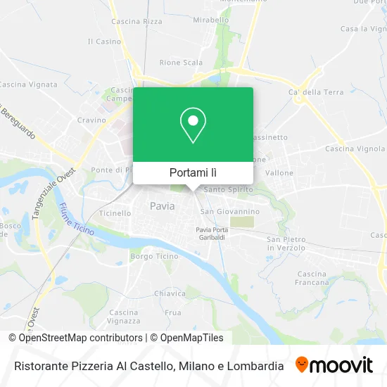 Mappa Ristorante Pizzeria Al Castello