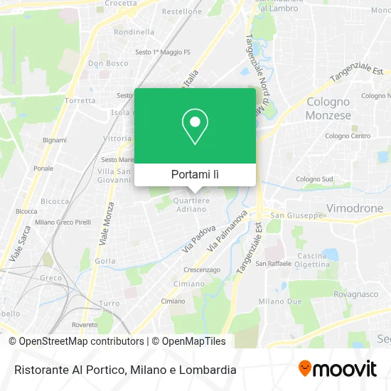 Mappa Ristorante Al Portico
