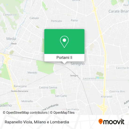 Mappa Rapanello Viola