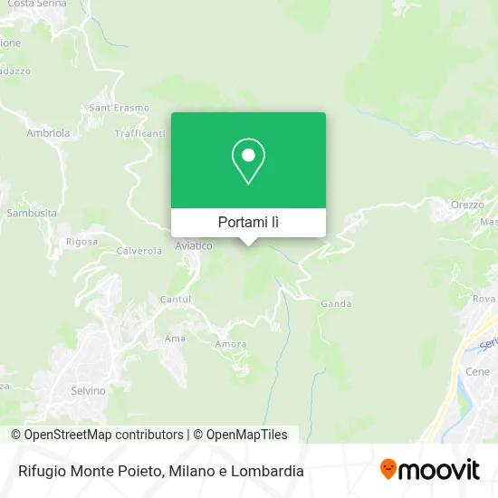 Mappa Rifugio Monte Poieto