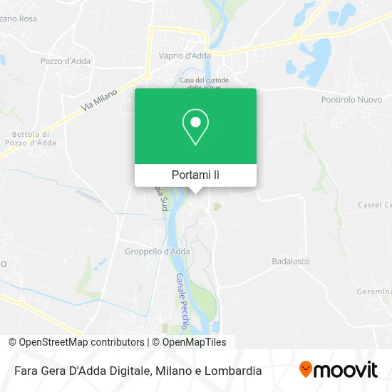 Mappa Fara Gera D'Adda Digitale