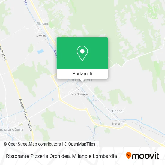 Mappa Ristorante Pizzeria Orchidea