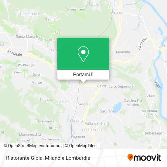 Mappa Ristorante Gioia