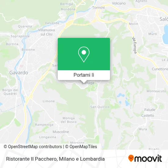 Mappa Ristorante Il Pacchero