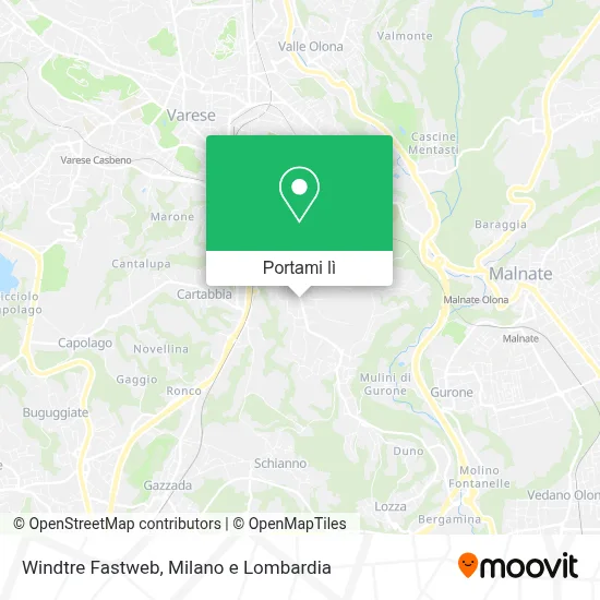 Mappa Windtre Fastweb
