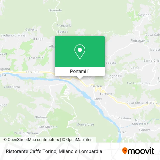 Mappa Ristorante Caffe Torino