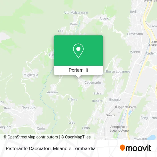 Mappa Ristorante Cacciatori