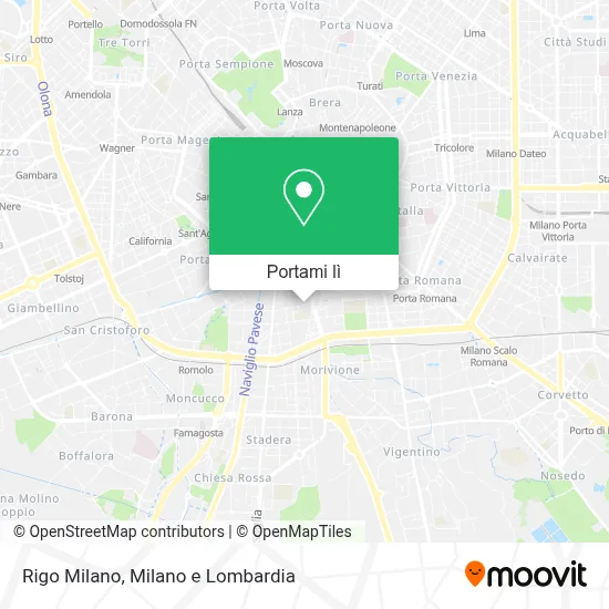 Mappa Rigo Milano