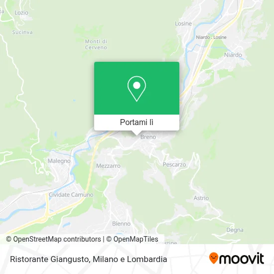 Mappa Ristorante Giangusto