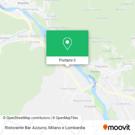 Mappa Ristorante Bar Azzurro