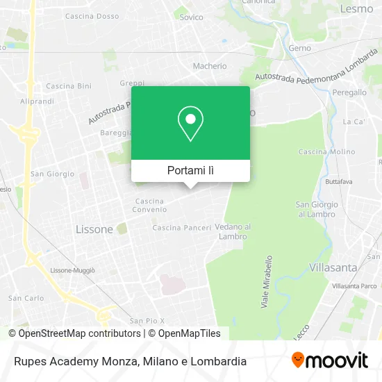 Mappa Rupes Academy Monza