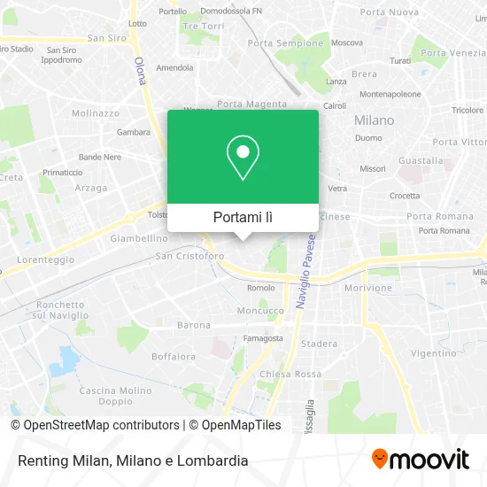 Mappa Renting Milan