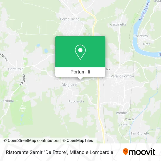 Mappa Ristorante Samir "Da Ettore"