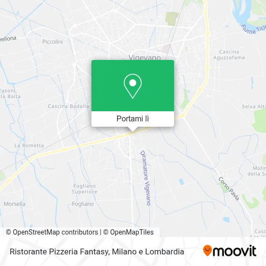 Mappa Ristorante Pizzeria Fantasy