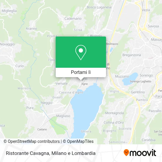 Mappa Ristorante Cavagna
