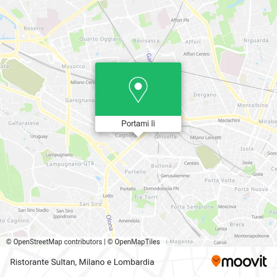 Mappa Ristorante Sultan
