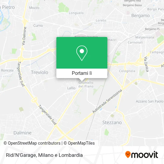 Mappa Ridi'N'Garage