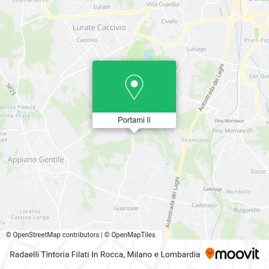Mappa Radaelli Tintoria Filati In Rocca
