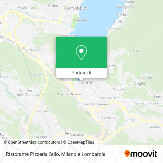 Mappa Ristorante Pizzeria Stilo