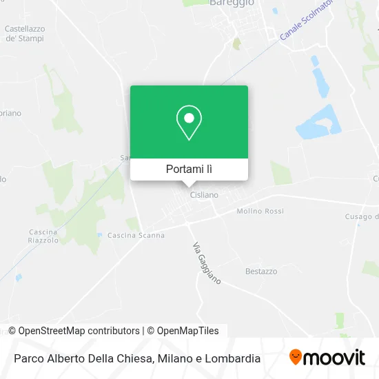 Mappa Parco Alberto Della Chiesa