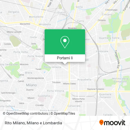Mappa Rito Milano