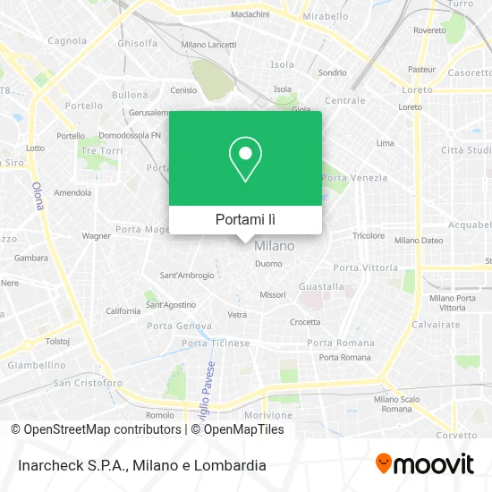 Mappa Inarcheck S.P.A.