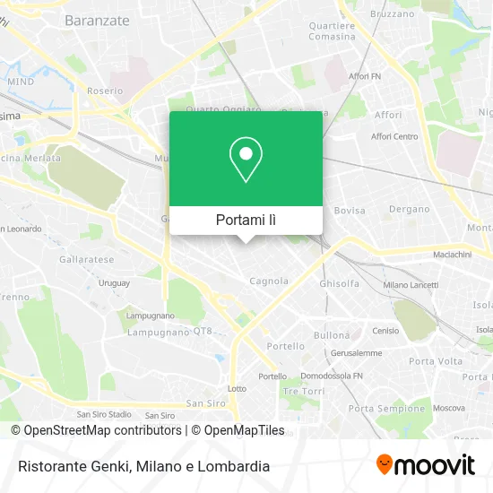 Mappa Ristorante Genki