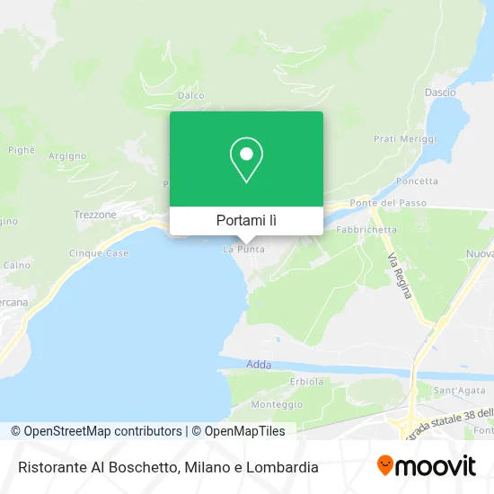 Mappa Ristorante Al Boschetto