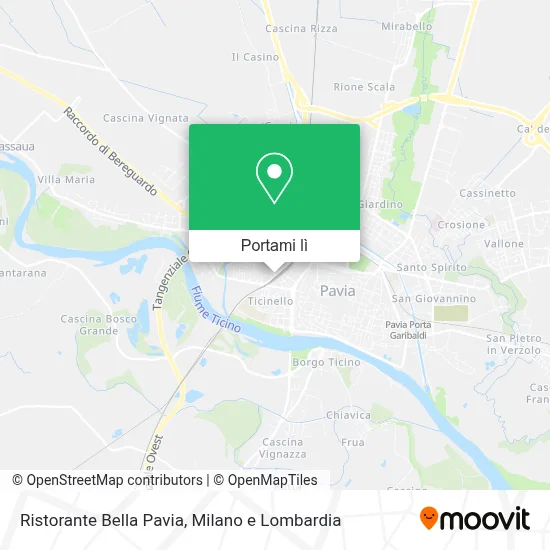 Mappa Ristorante Bella Pavia