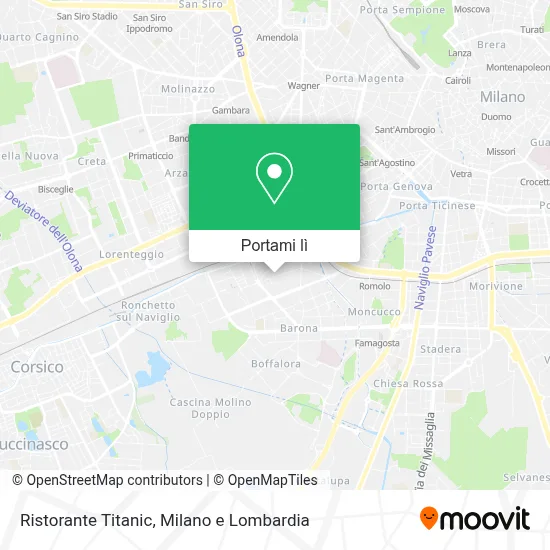 Mappa Ristorante Titanic