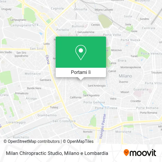 Mappa Milan Chiropractic Studio