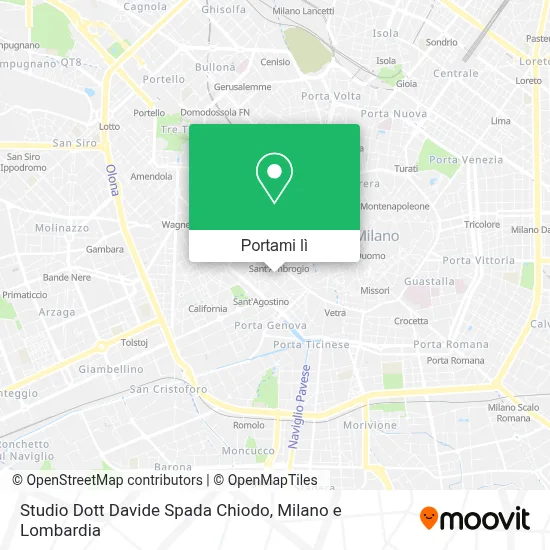 Mappa Studio Dott Davide Spada Chiodo